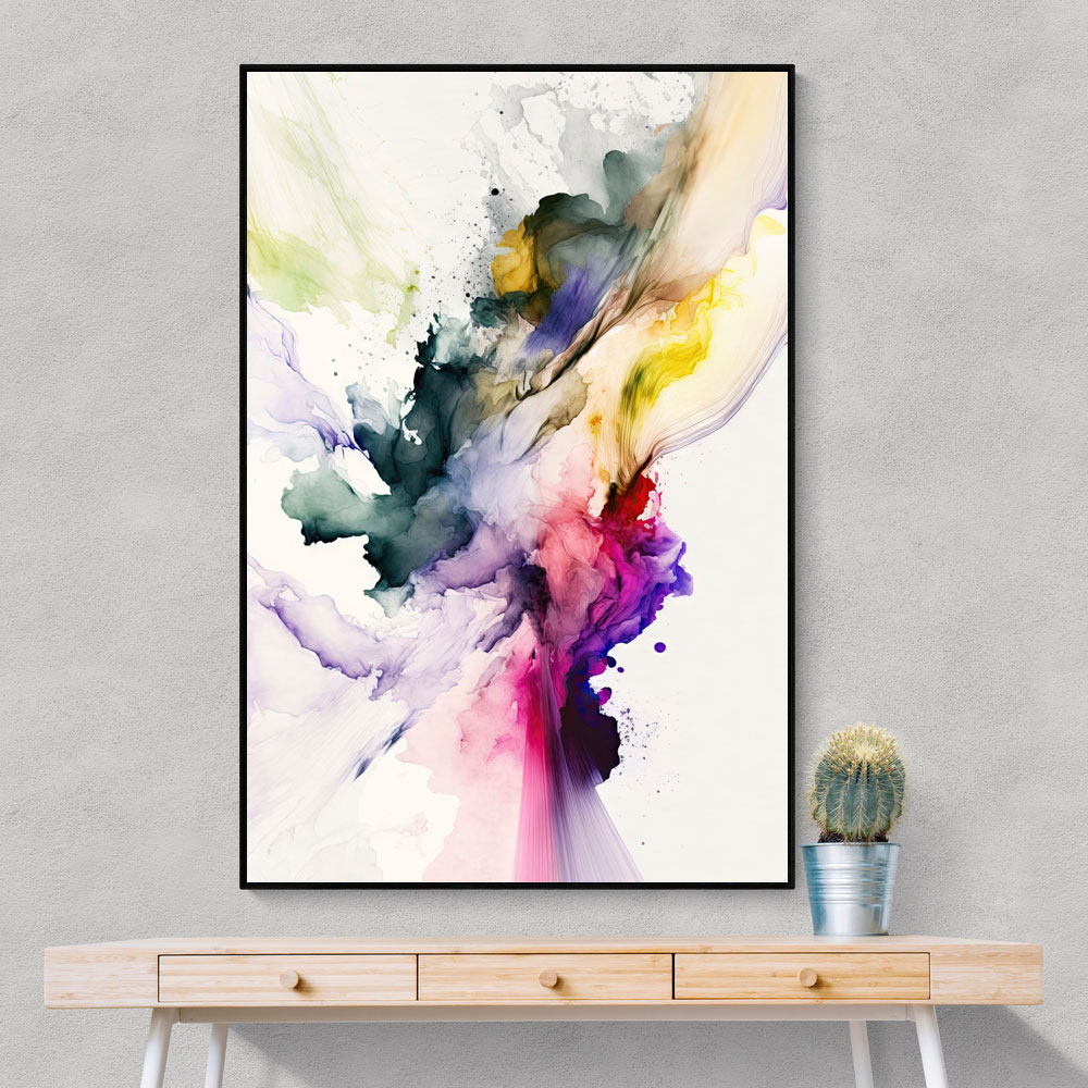 Ink Splash Abstract 5 Wall Art