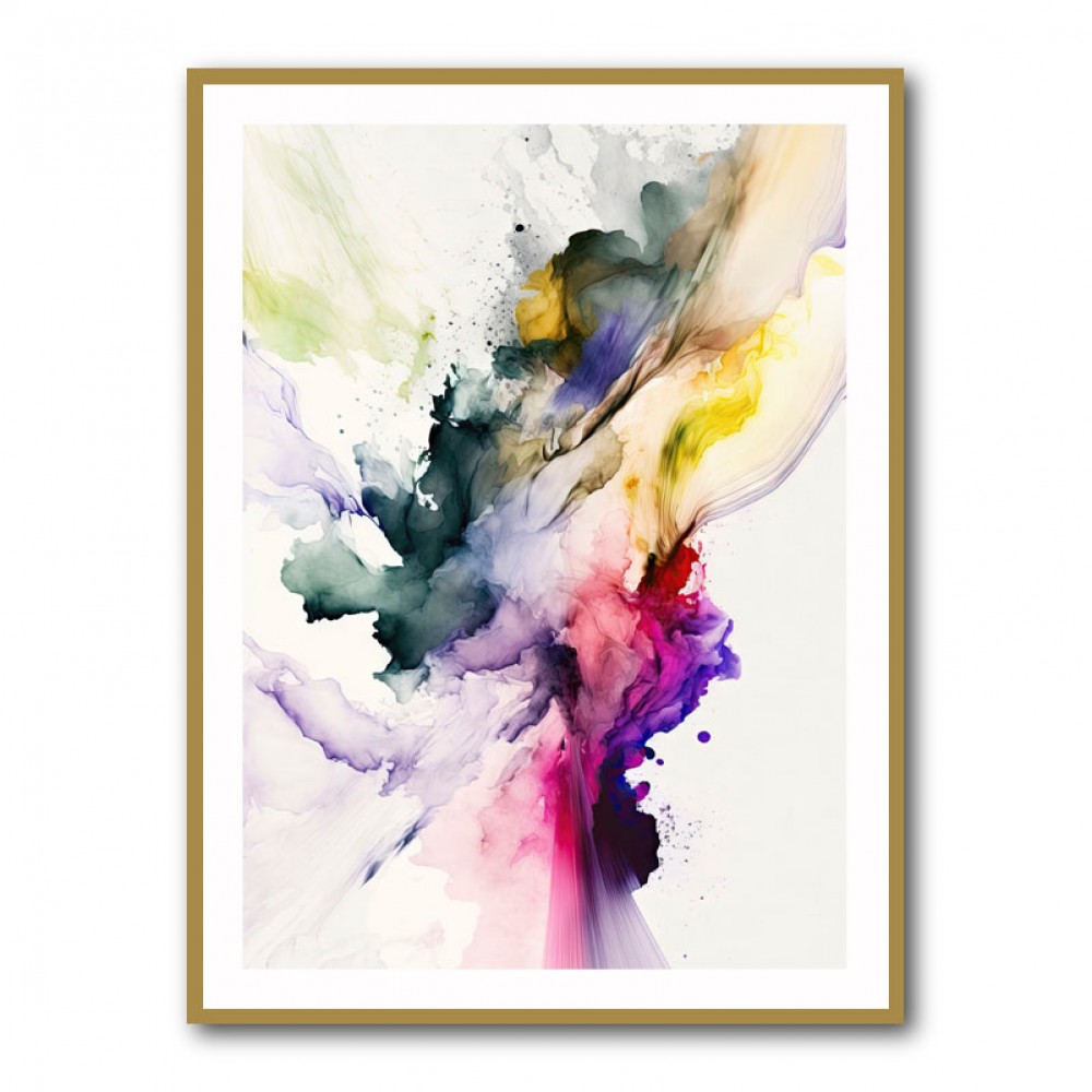 Ink Splash Abstract 5 Wall Art