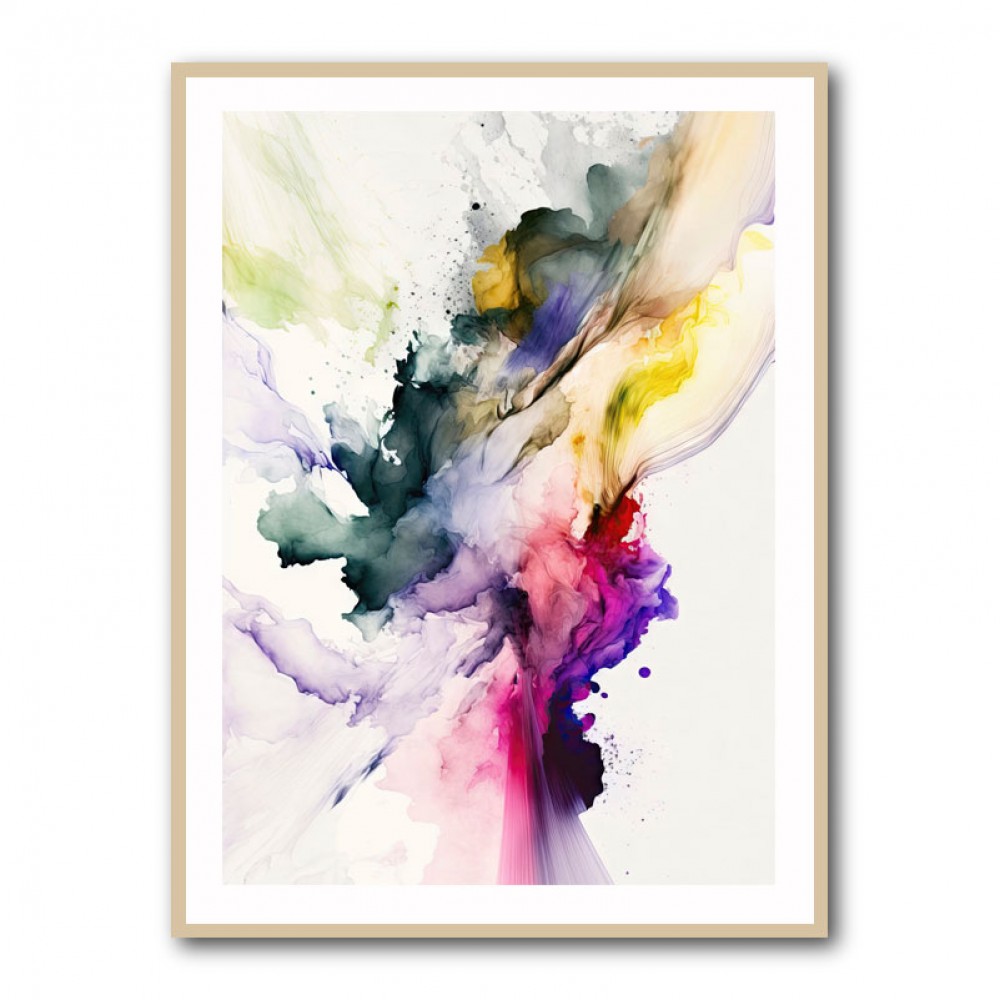 Ink Splash Abstract 5 Wall Art