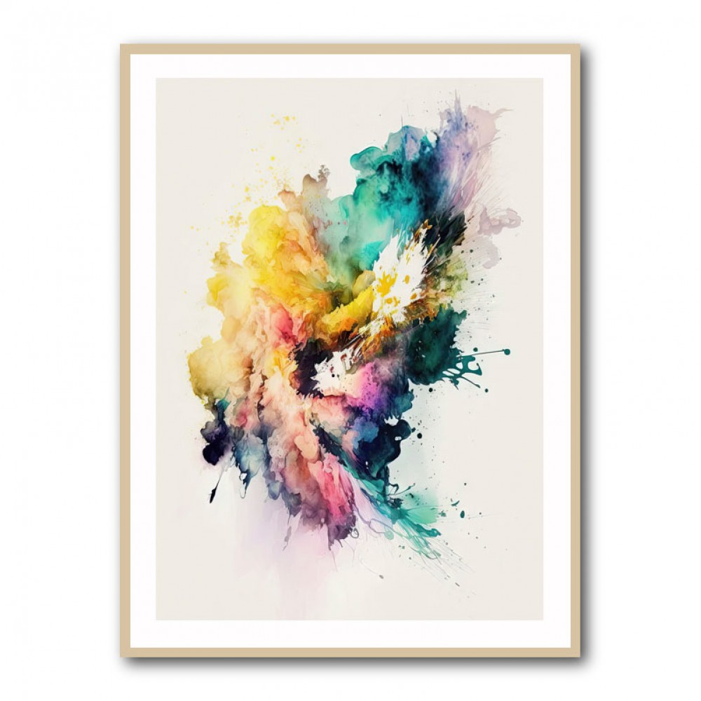 Ink Splash Abstract 7 Wall Art