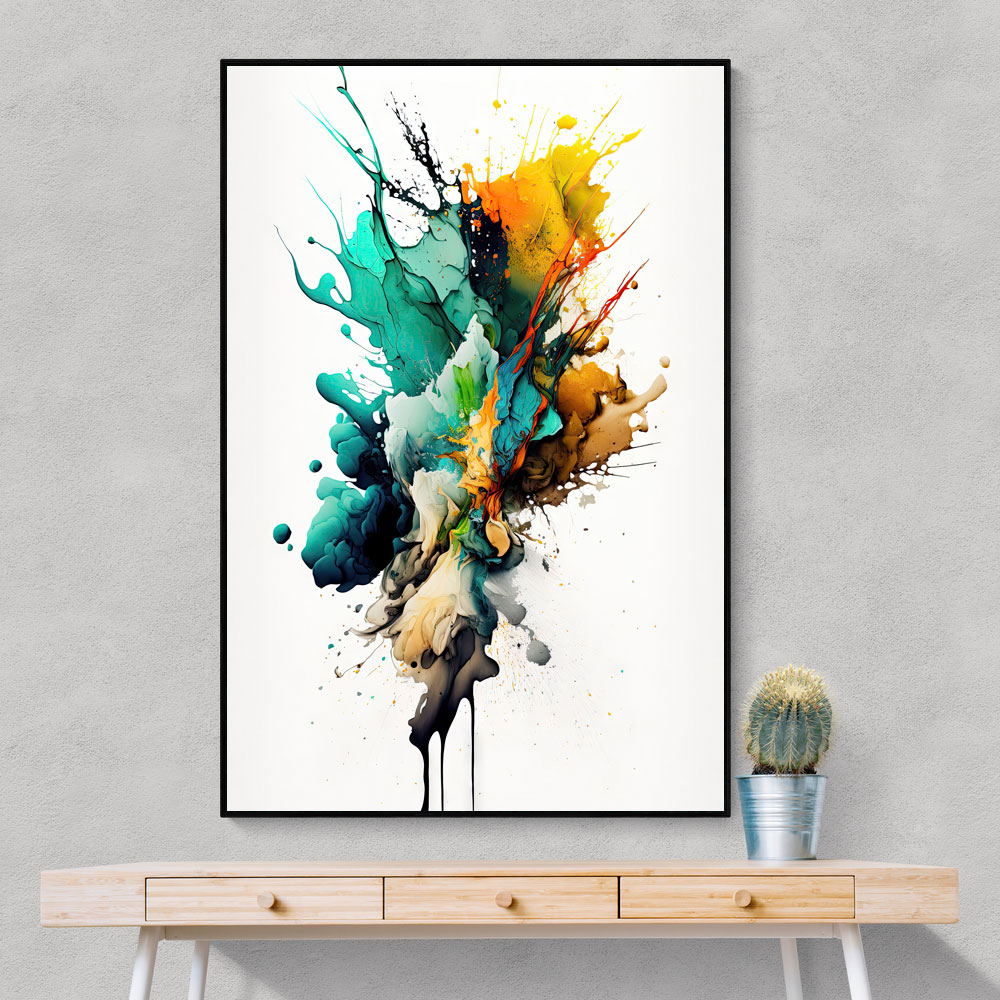 Ink Splash Abstract 8 Wall Art