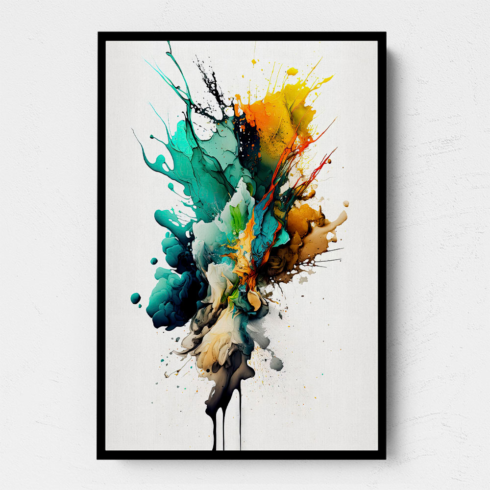 Ink Splash Abstract 8 Wall Art