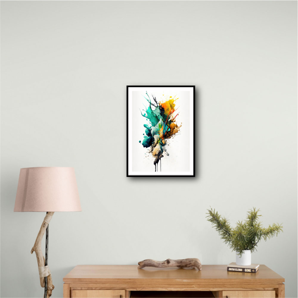 Ink Splash Abstract 8 Wall Art