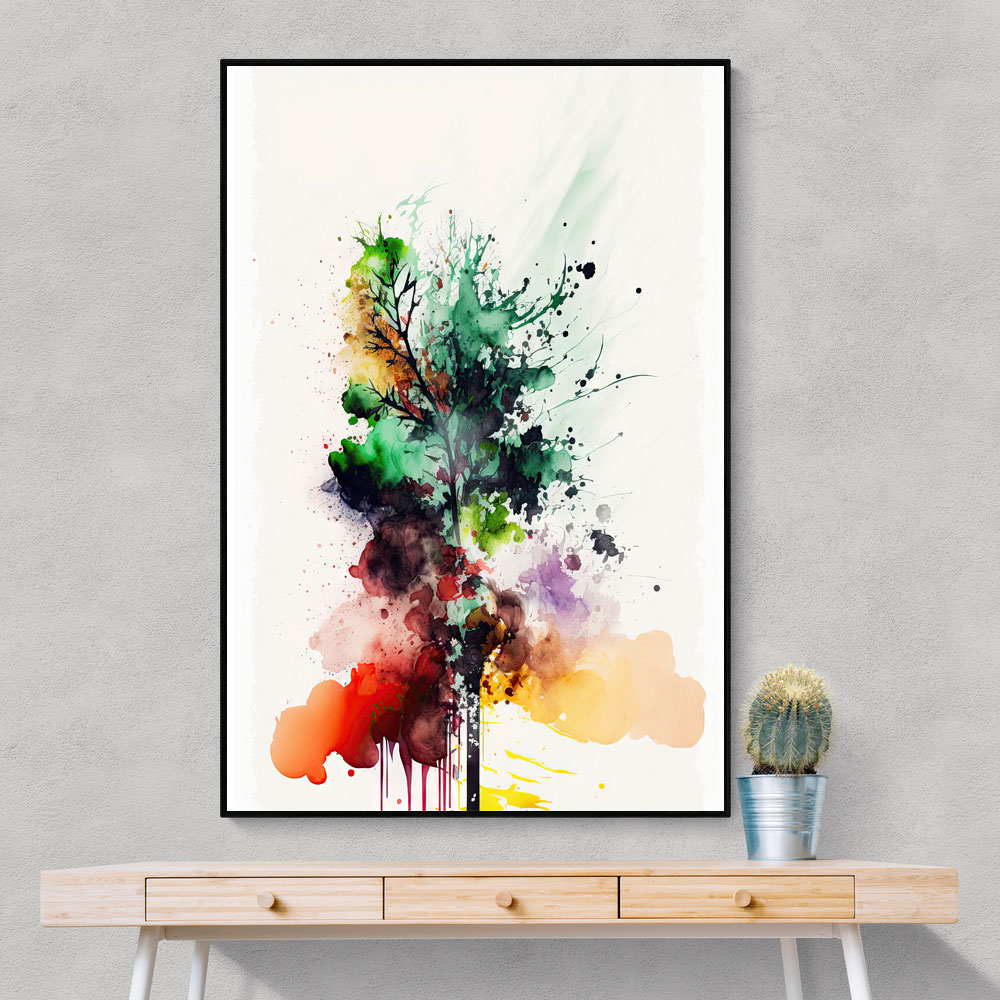 Ink Splash Abstract 9 Wall Art