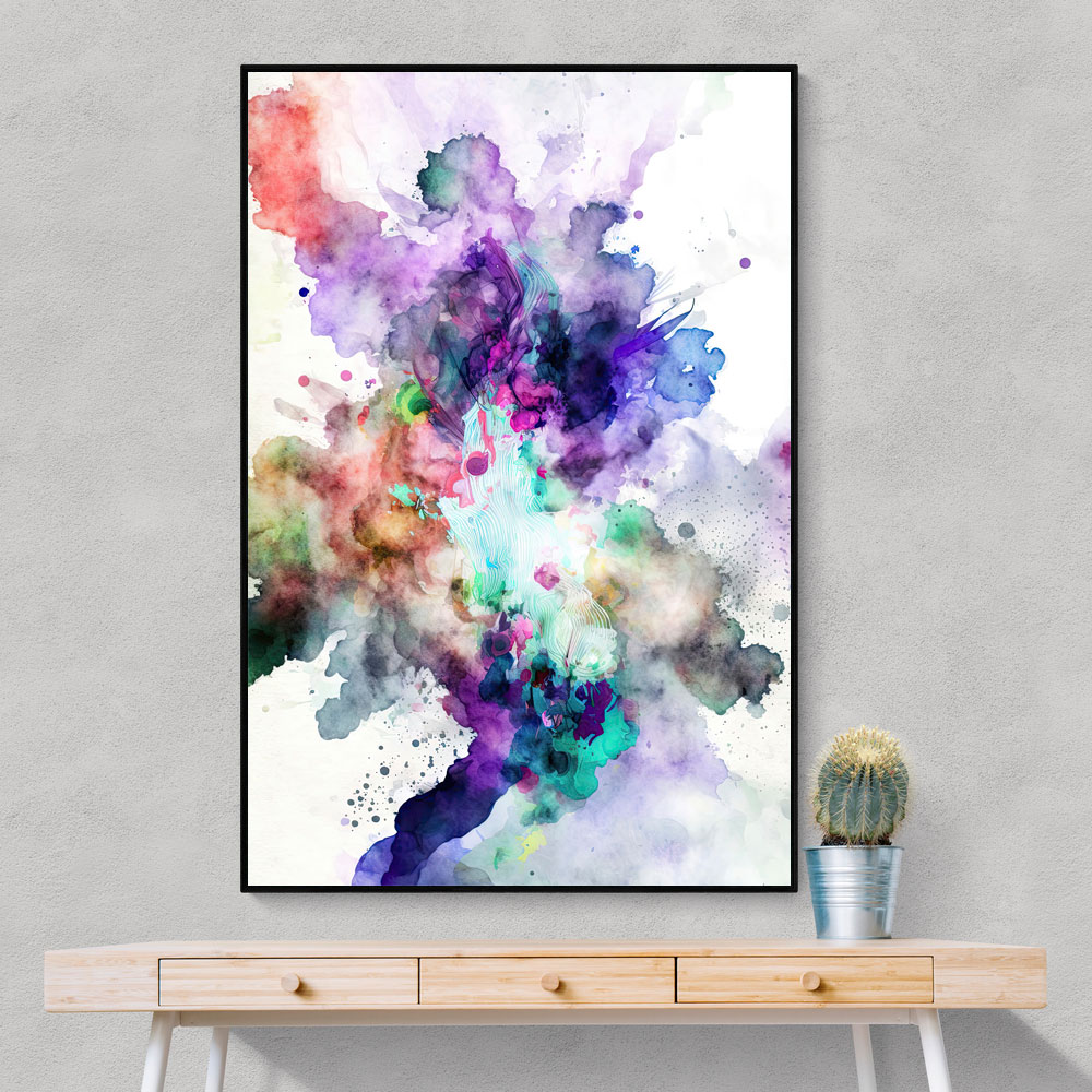 Ink Splash Abstract 13 Wall Art