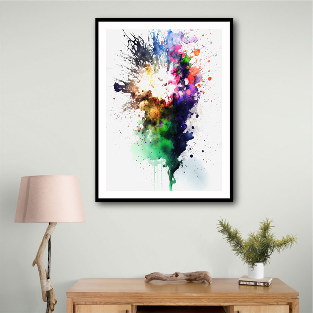 Ink Splash Abstract 14 Wall Art