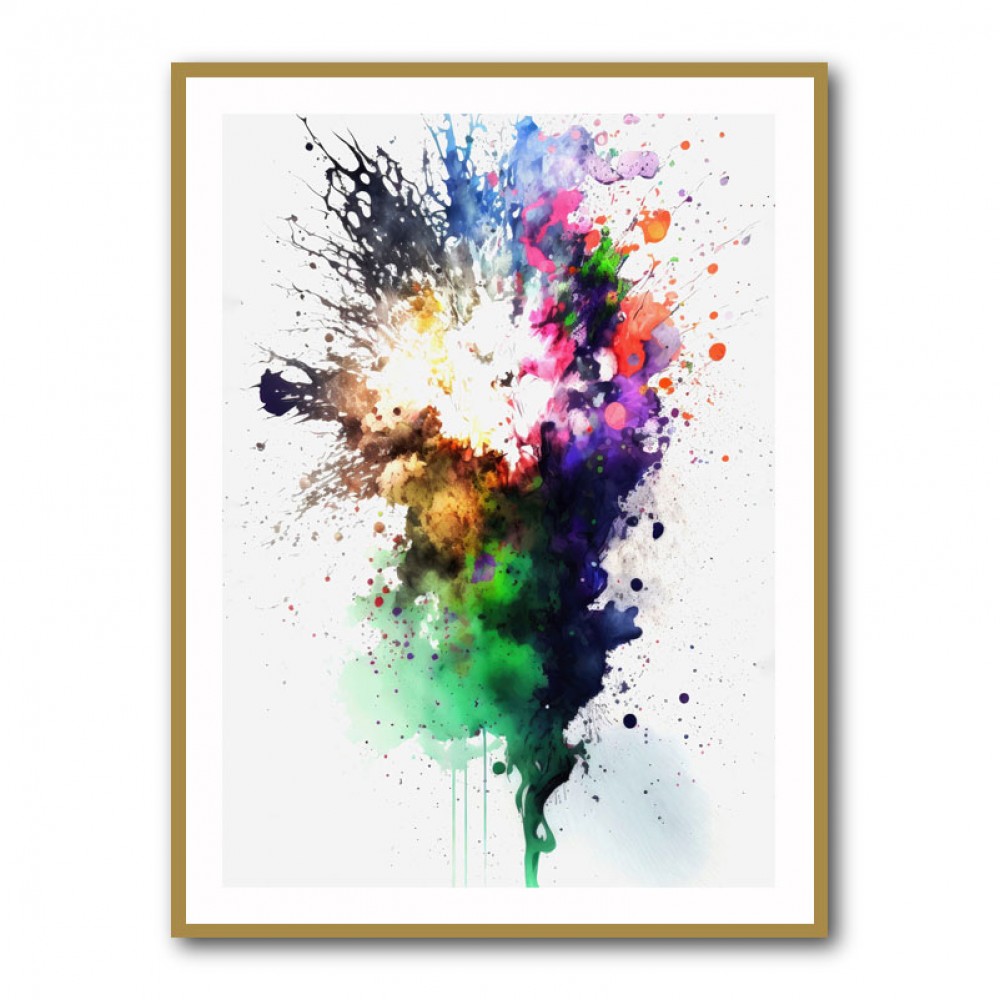 Ink Splash Abstract 14 Wall Art