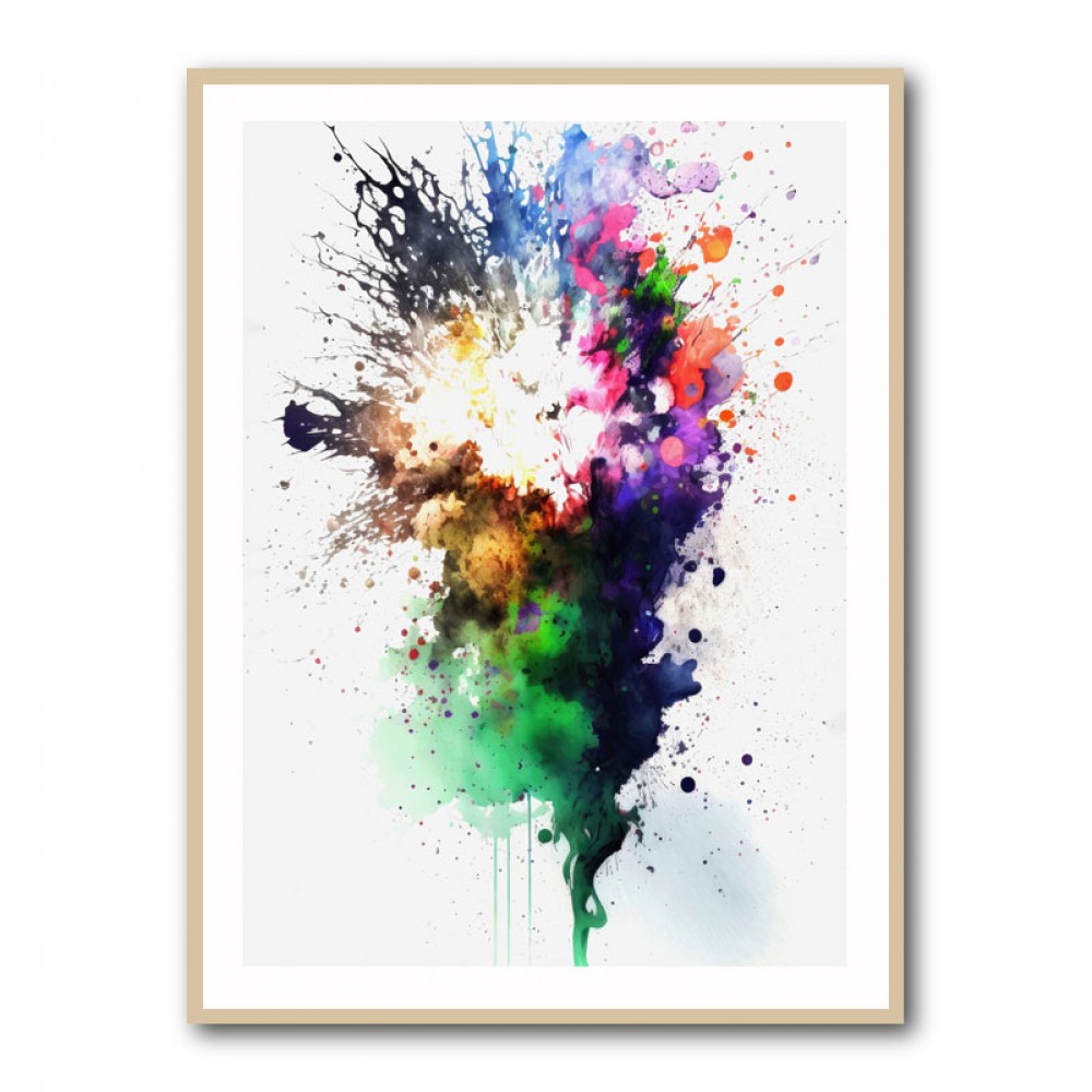 Ink Splash Abstract 14 Wall Art