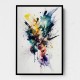 Ink Splash Abstract 15 Wall Art