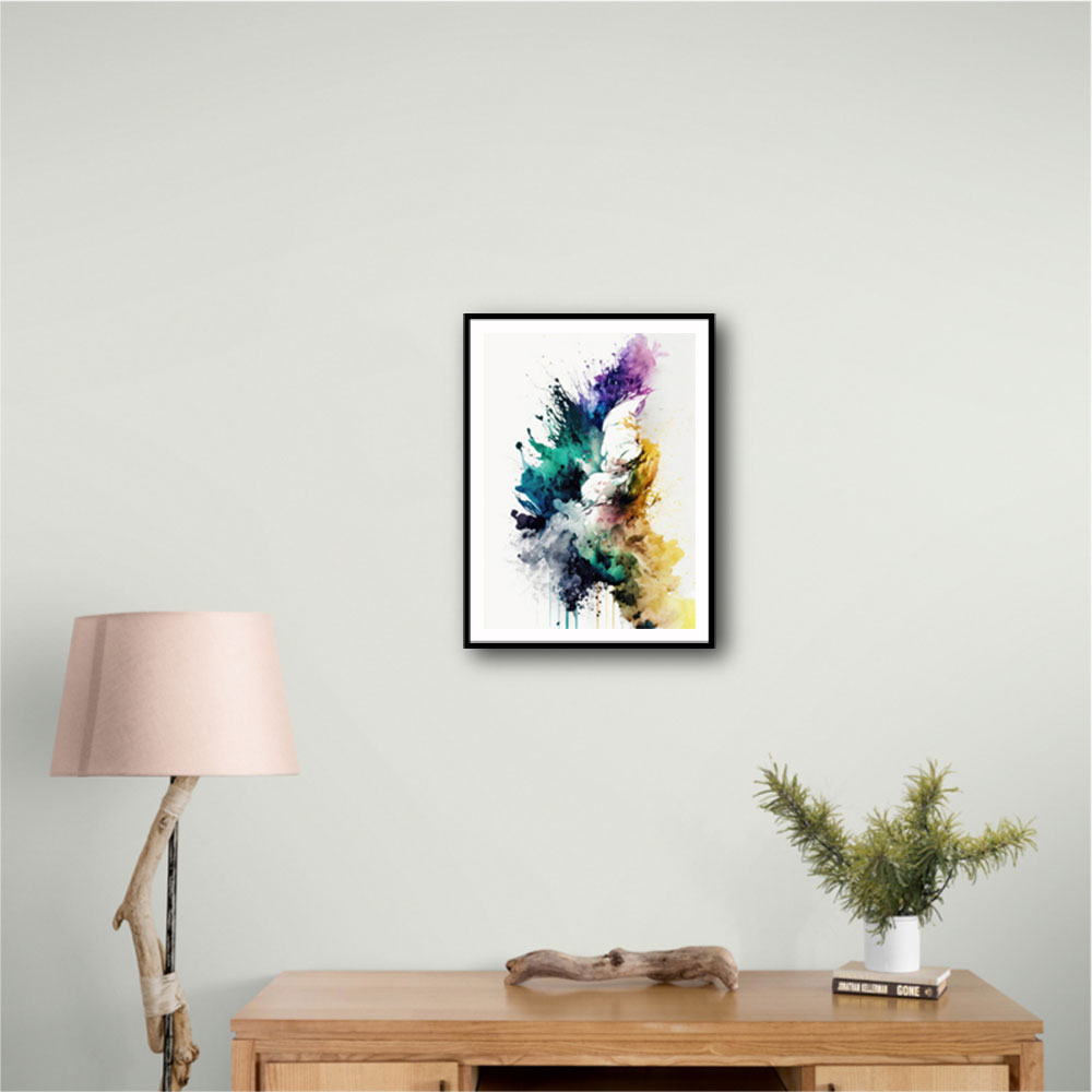 Ink Splash Abstract 16 Wall Art