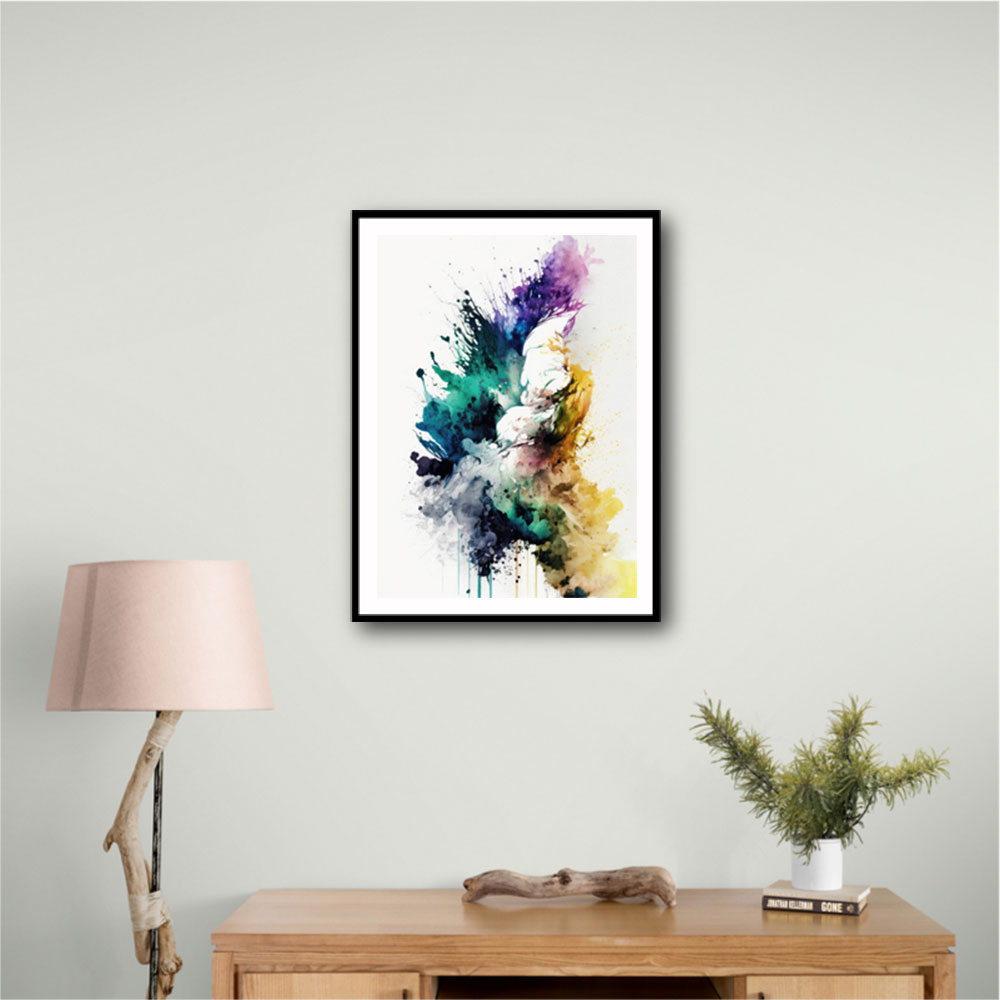 Ink Splash Abstract 16 Wall Art