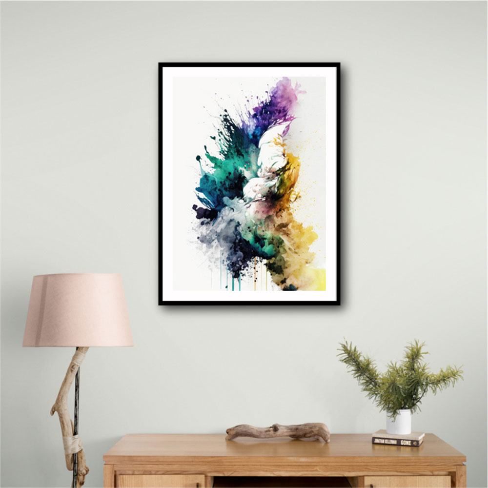 Ink Splash Abstract 16 Wall Art