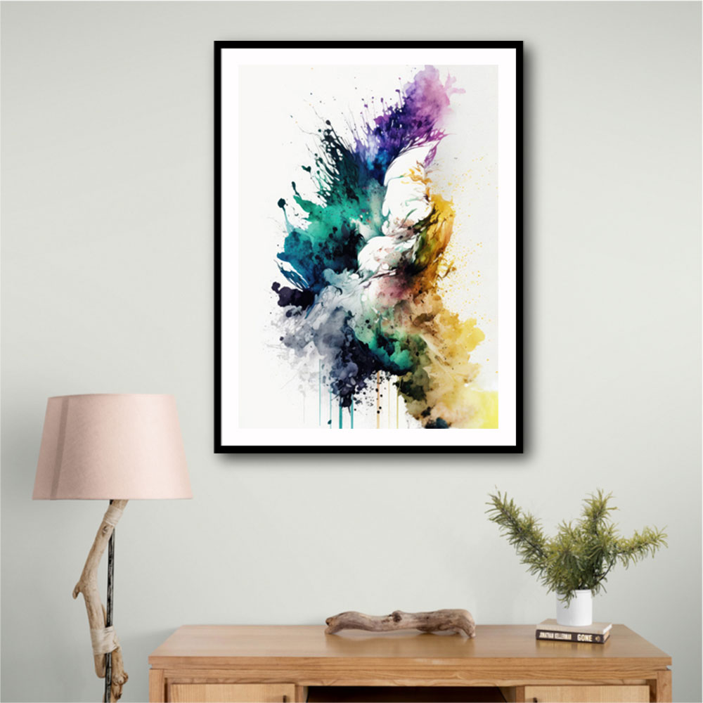 Ink Splash Abstract 16 Wall Art