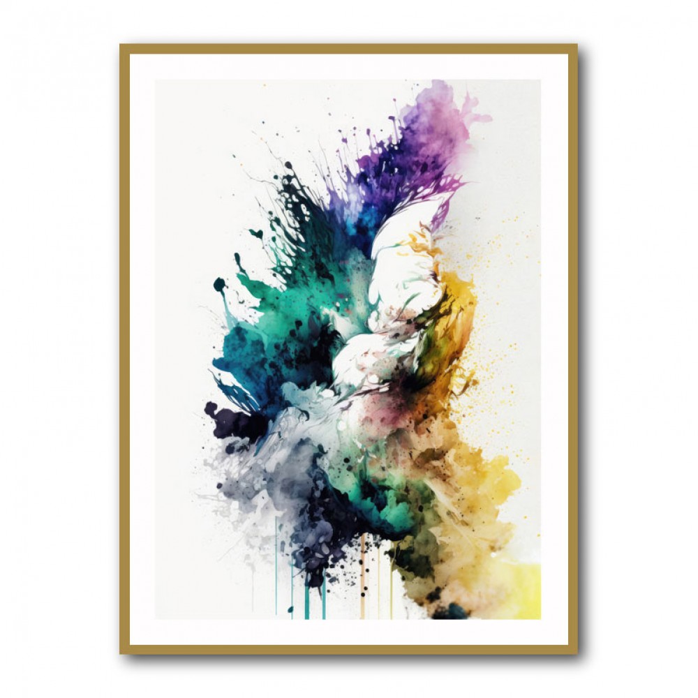 Ink Splash Abstract 16 Wall Art