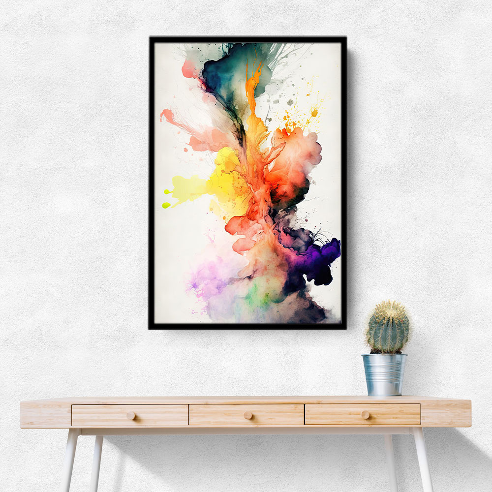 Ink Splash Abstract 19 Wall Art