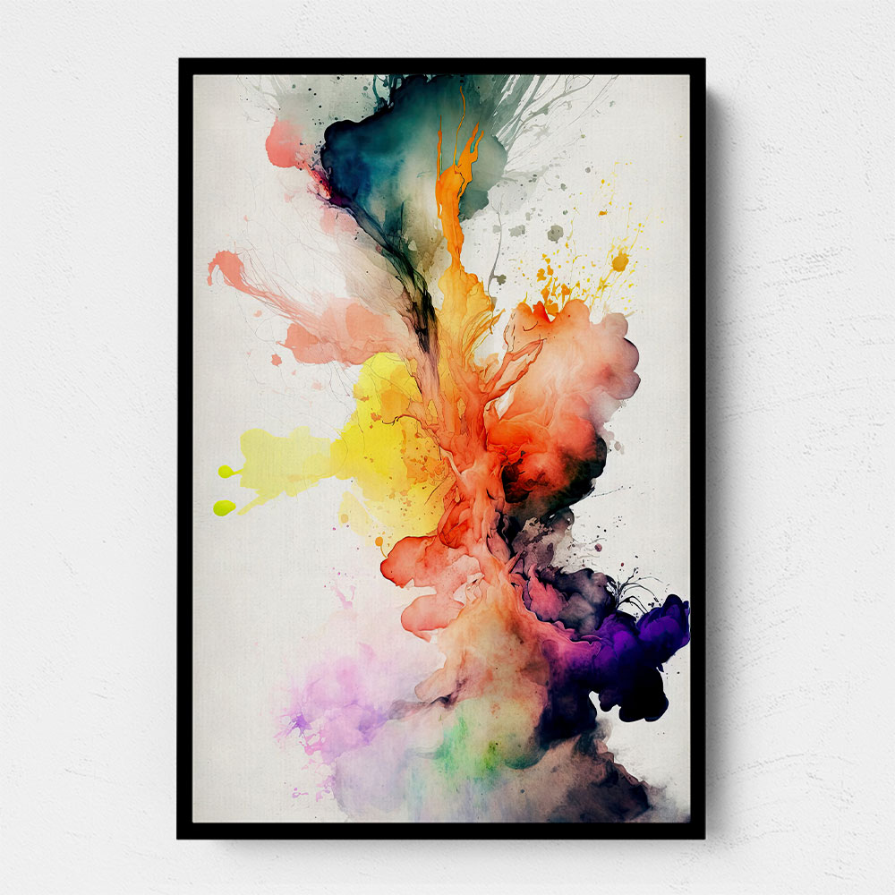 Ink Splash Abstract 19 Wall Art