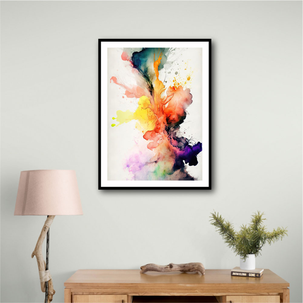 Ink Splash Abstract 19 Wall Art