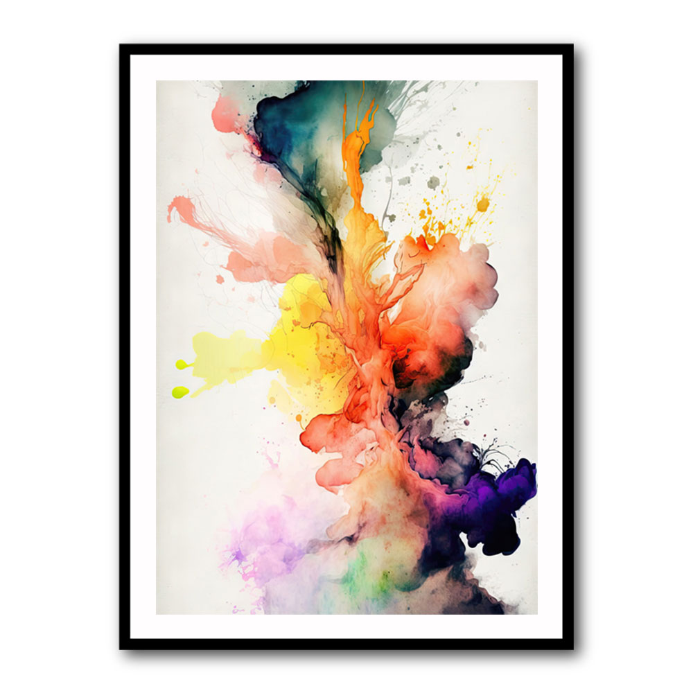 Ink Splash Abstract 19 Wall Art