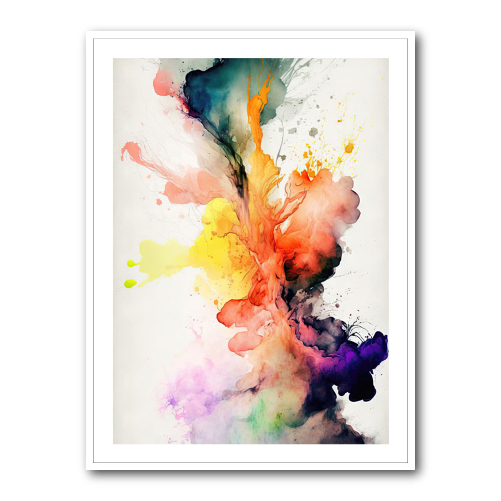 Ink Splash Abstract 19 Wall Art