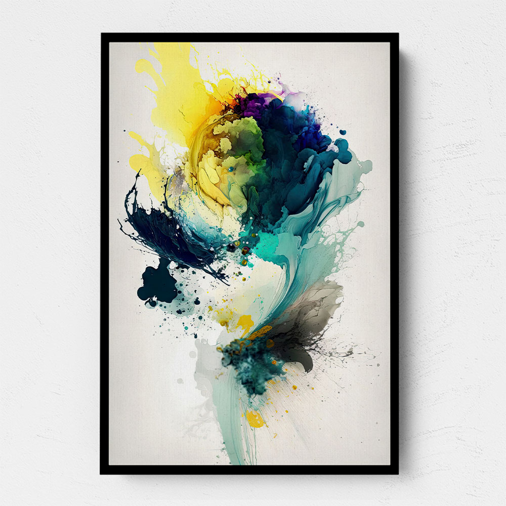 Ink Splash Abstract 21 Wall Art