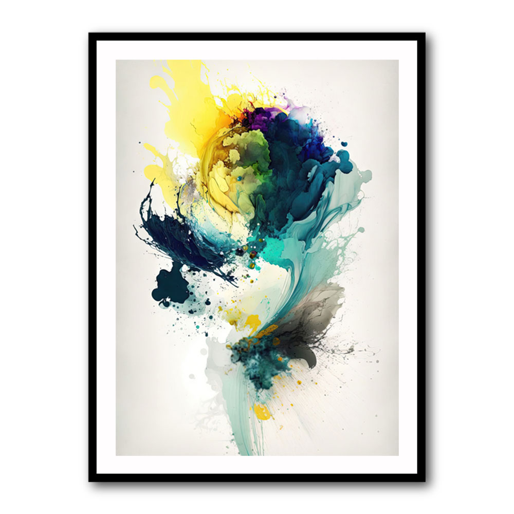 Ink Splash Abstract 21 Wall Art