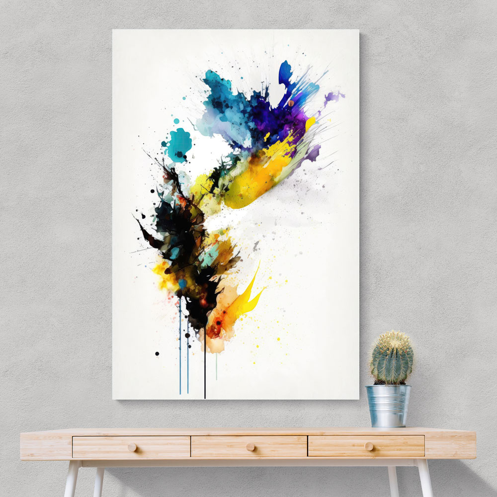 Ink Splash Abstract 23 Wall Art