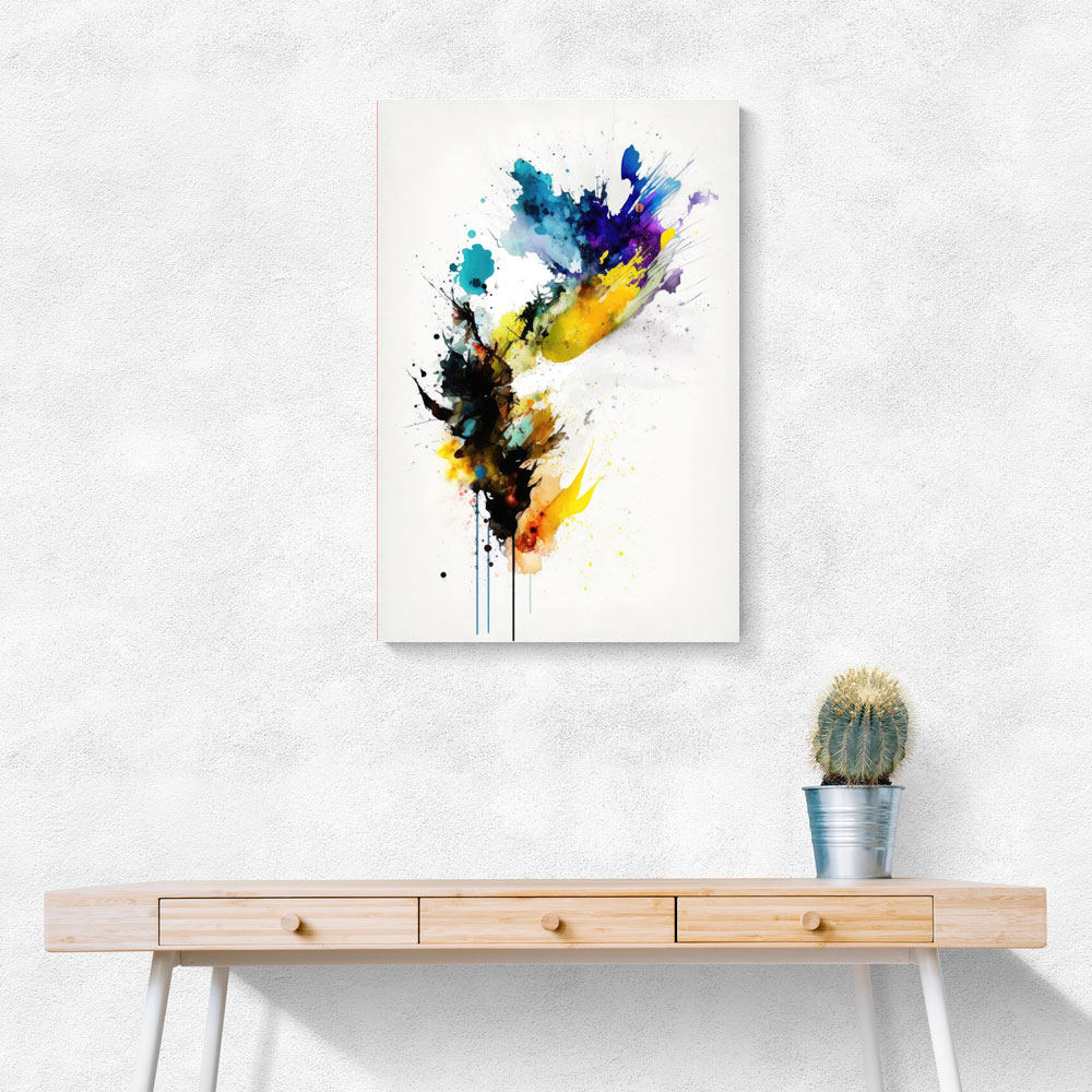 Ink Splash Abstract 23 Wall Art