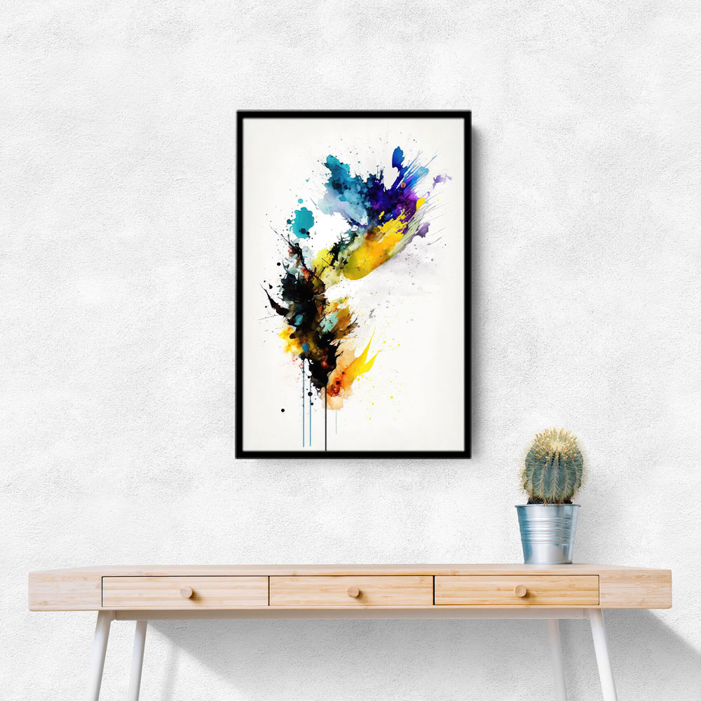 Ink Splash Abstract 23 Wall Art