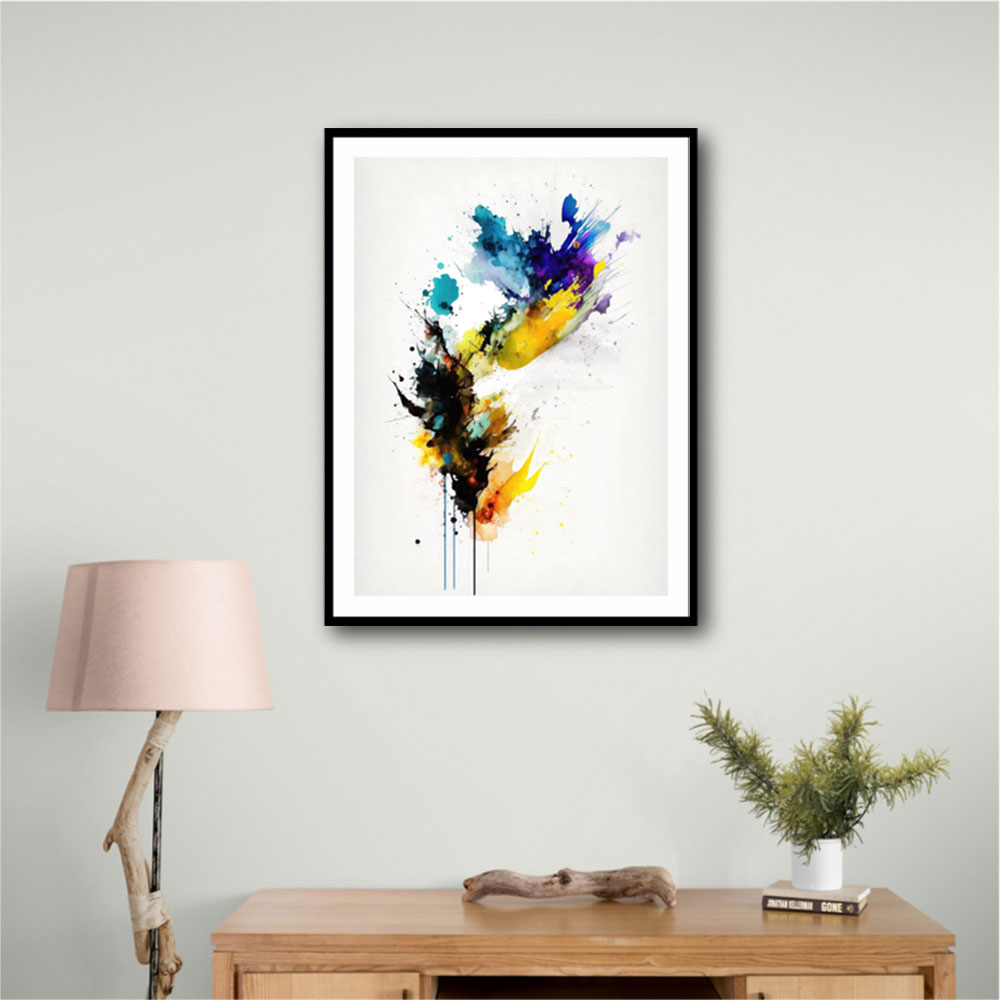 Ink Splash Abstract 23 Wall Art