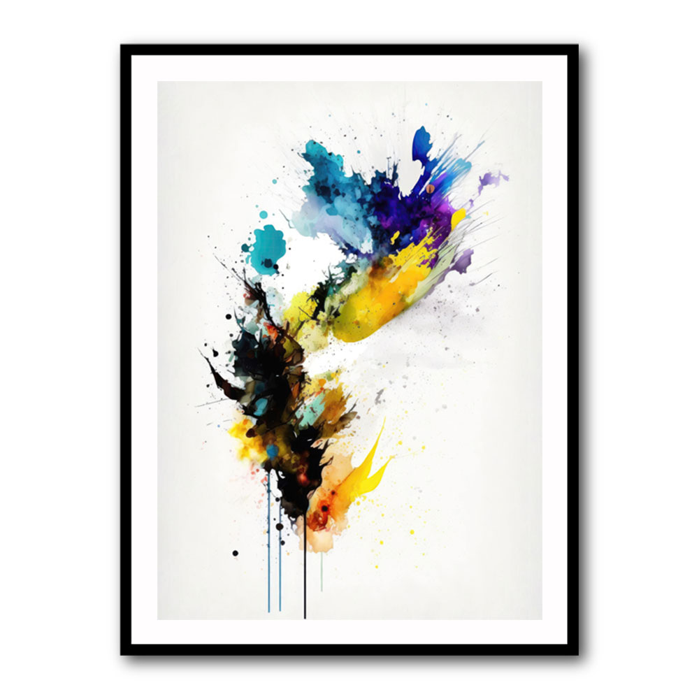 Ink Splash Abstract 23 Wall Art