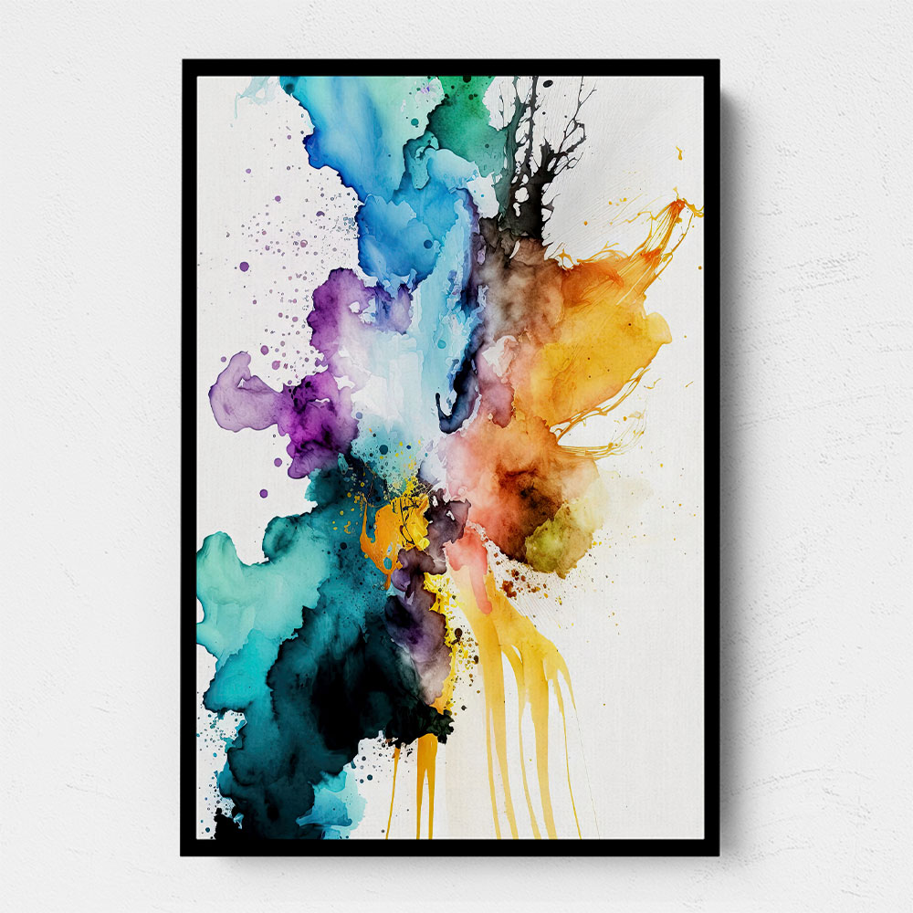 Ink Splash Abstract 24 Wall Art