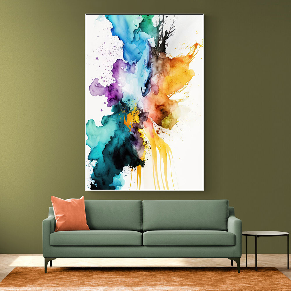 Ink Splash Abstract 24 Wall Art