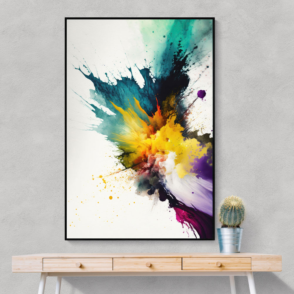 Ink Splash Abstract 25 Wall Art