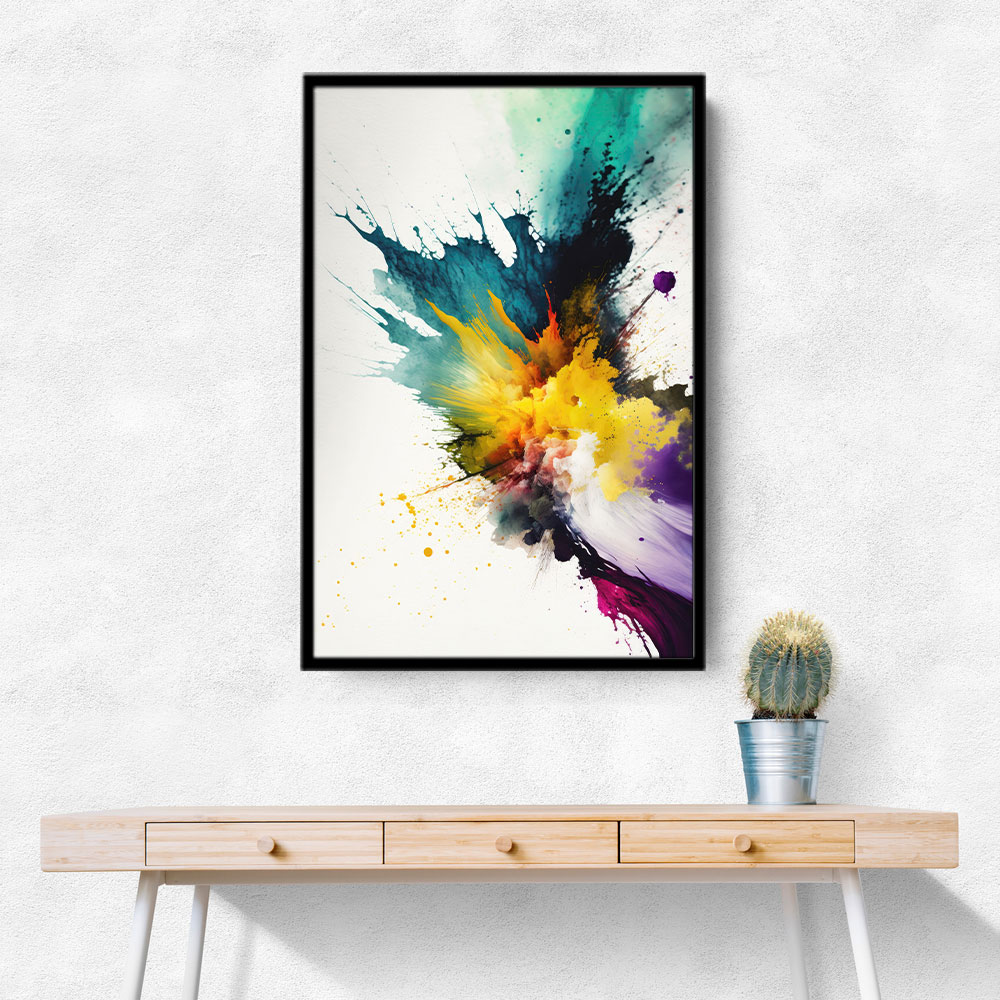 Ink Splash Abstract 25 Wall Art