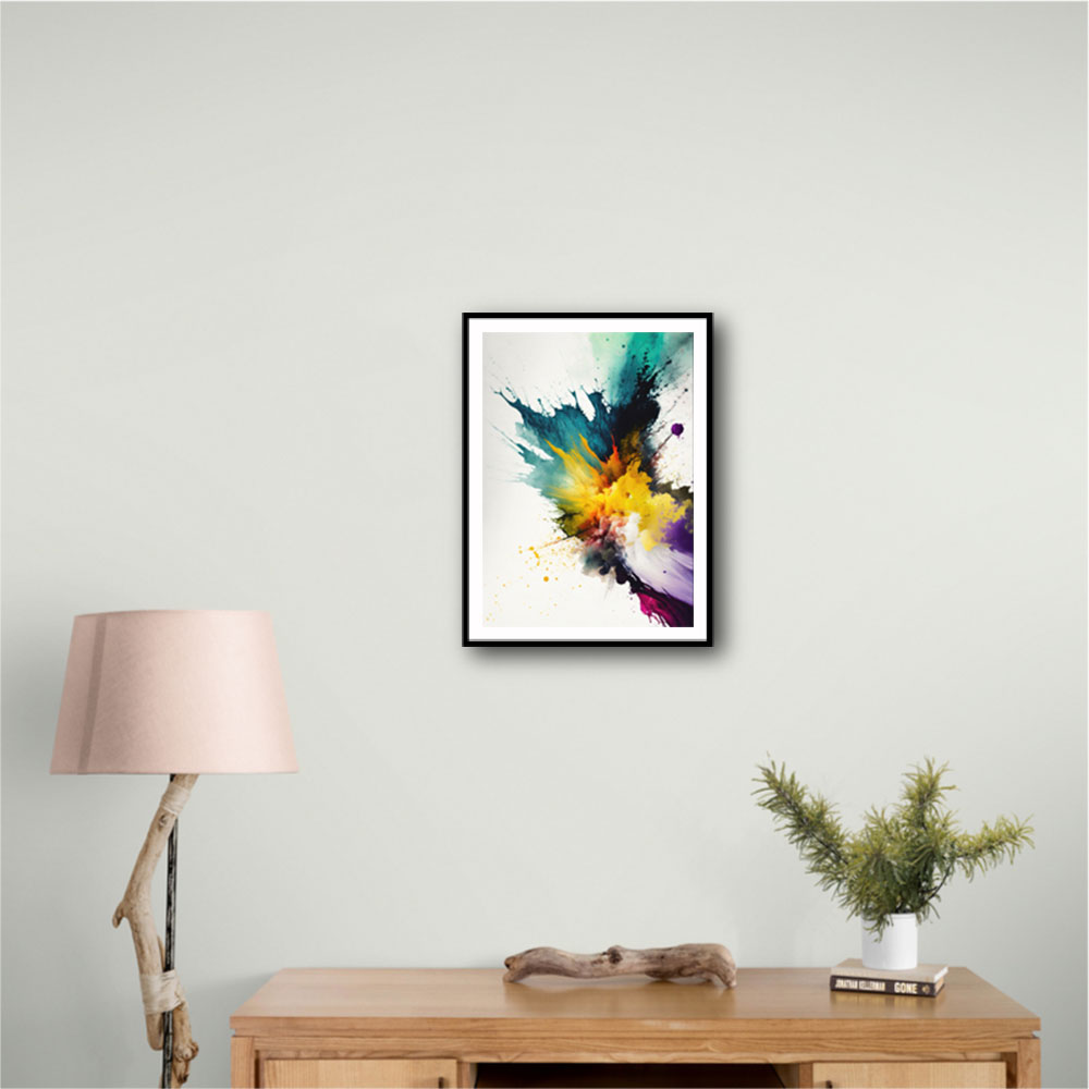 Ink Splash Abstract 25 Wall Art