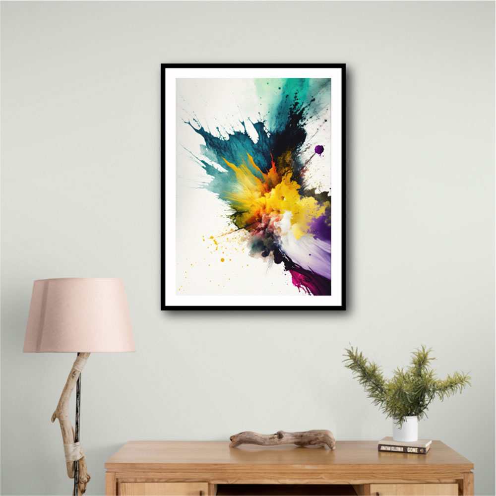 Ink Splash Abstract 25 Wall Art