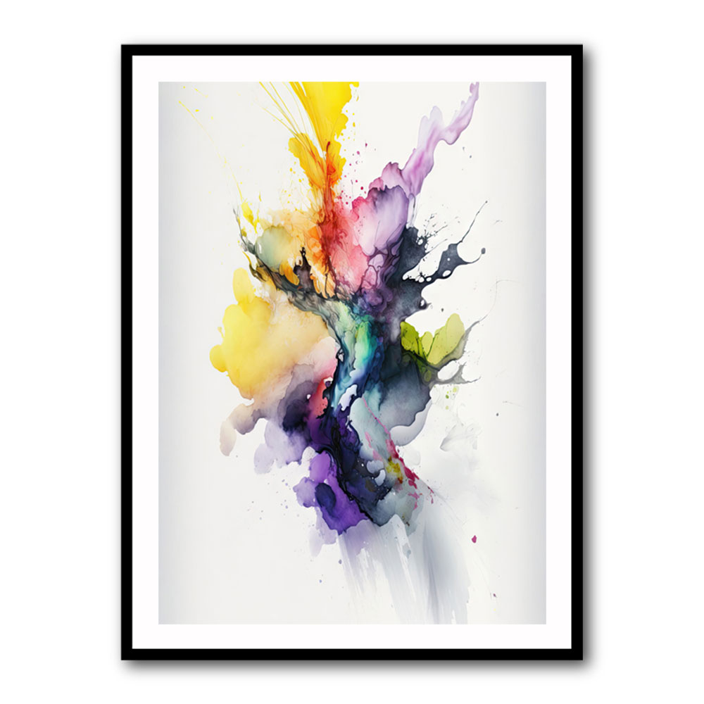 Ink Splash Abstract 26 Wall Art