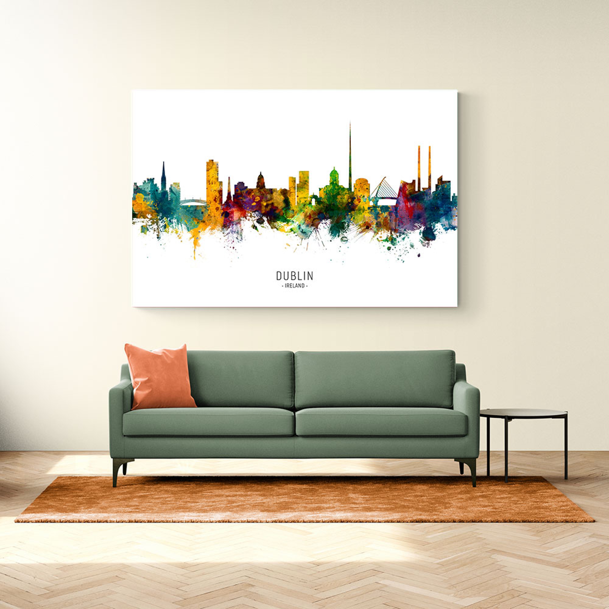 Dublin Ireland Skyline Wall Art