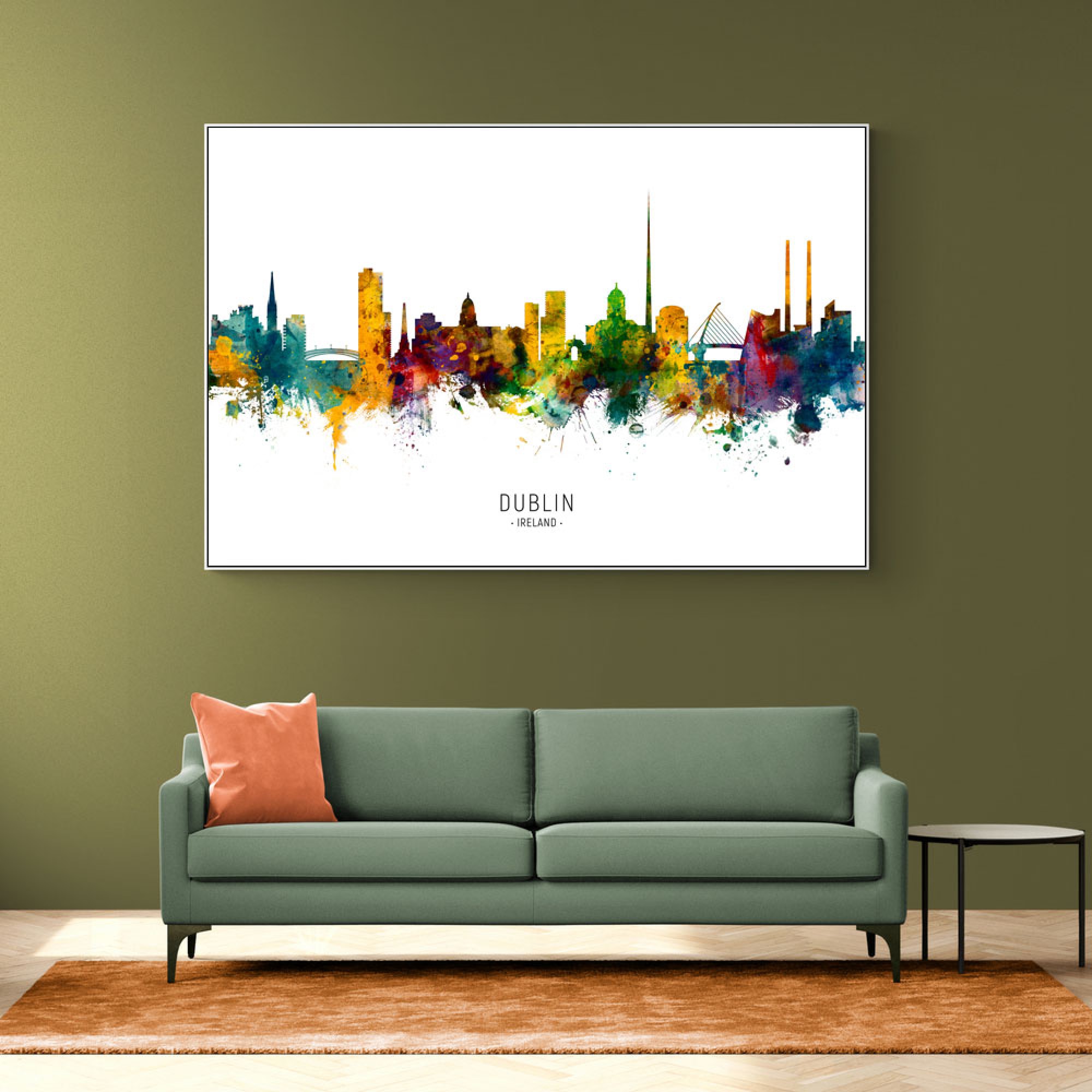 Dublin Ireland Skyline Wall Art