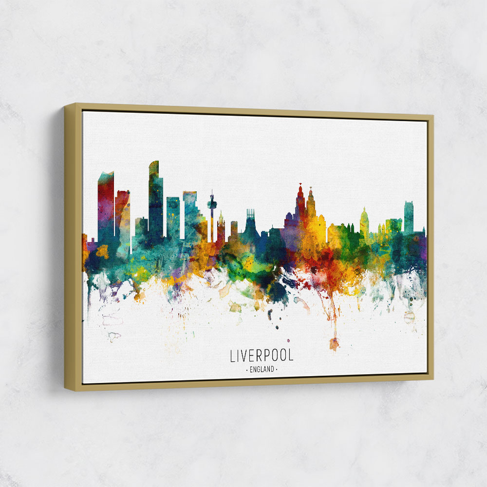 Liverpool England Skyline