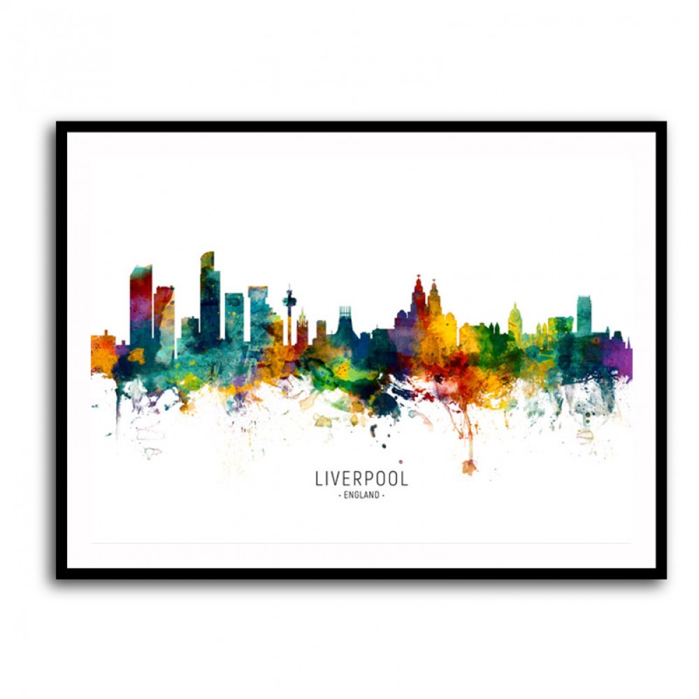 Liverpool England Skyline