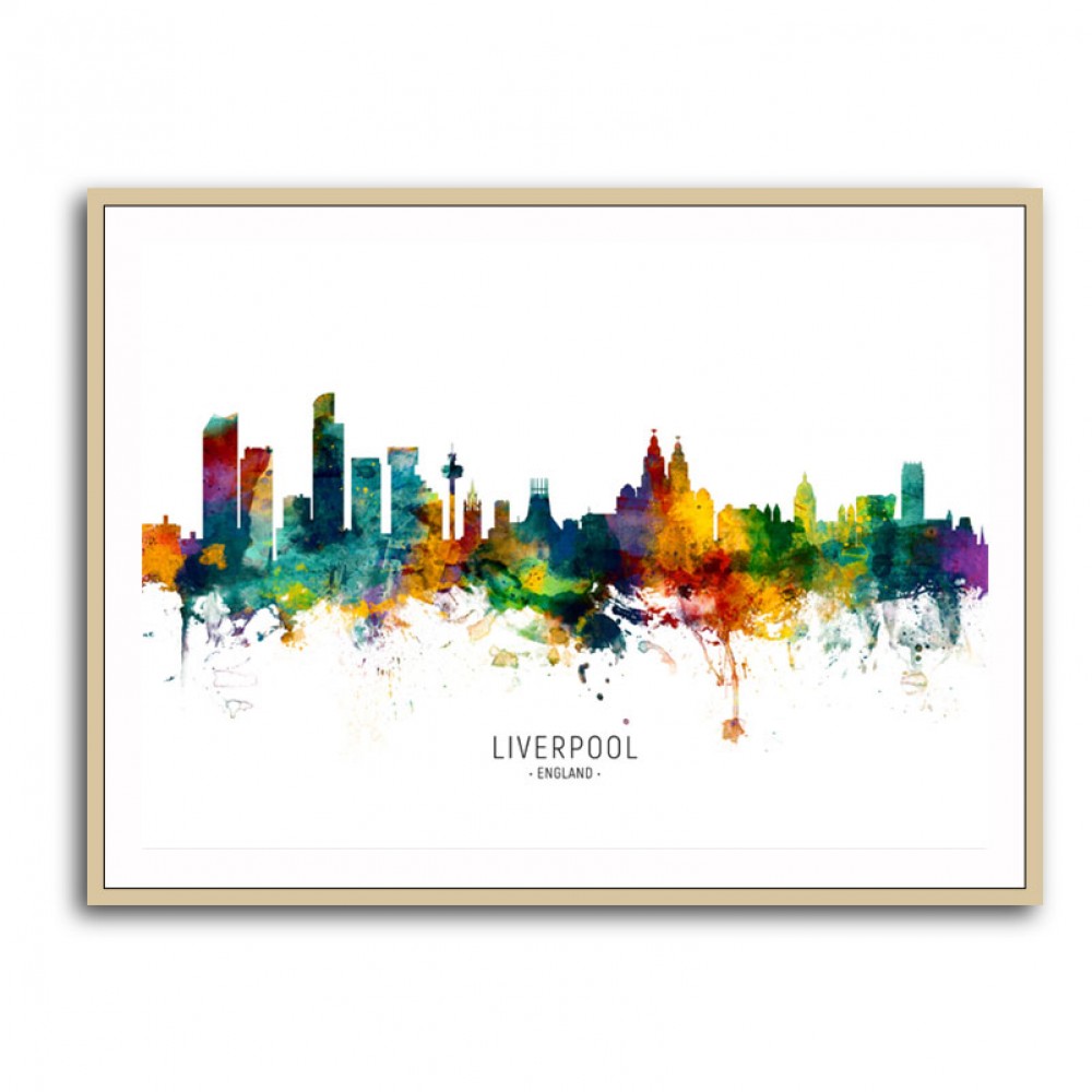 Liverpool England Skyline