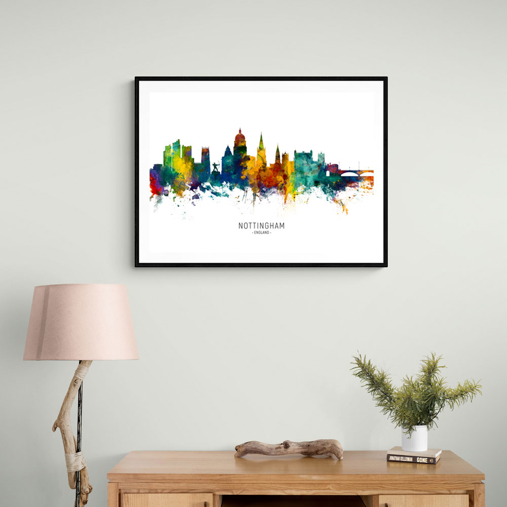 Nottingham England Skyline