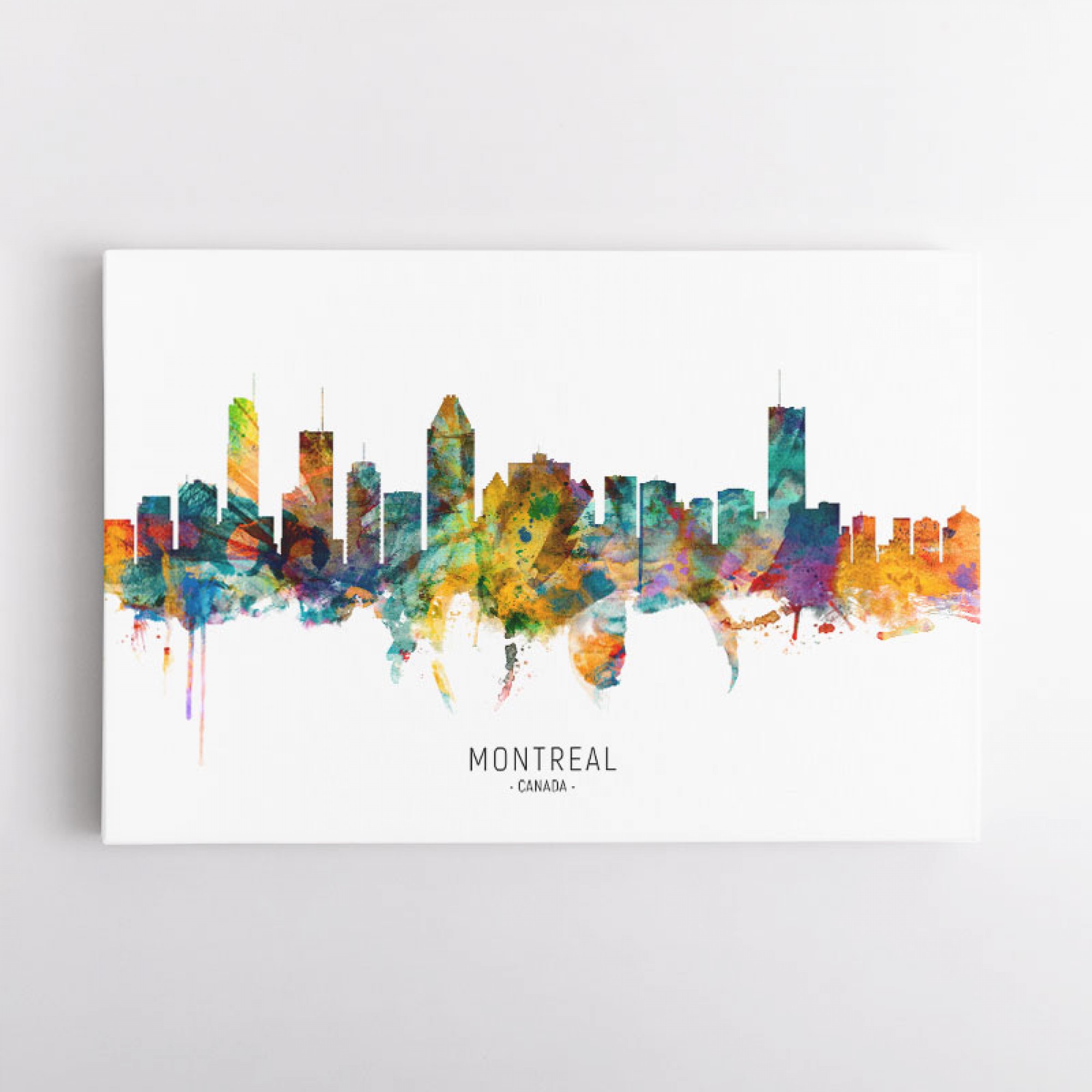 Montreal Canada Skyline Wall Art