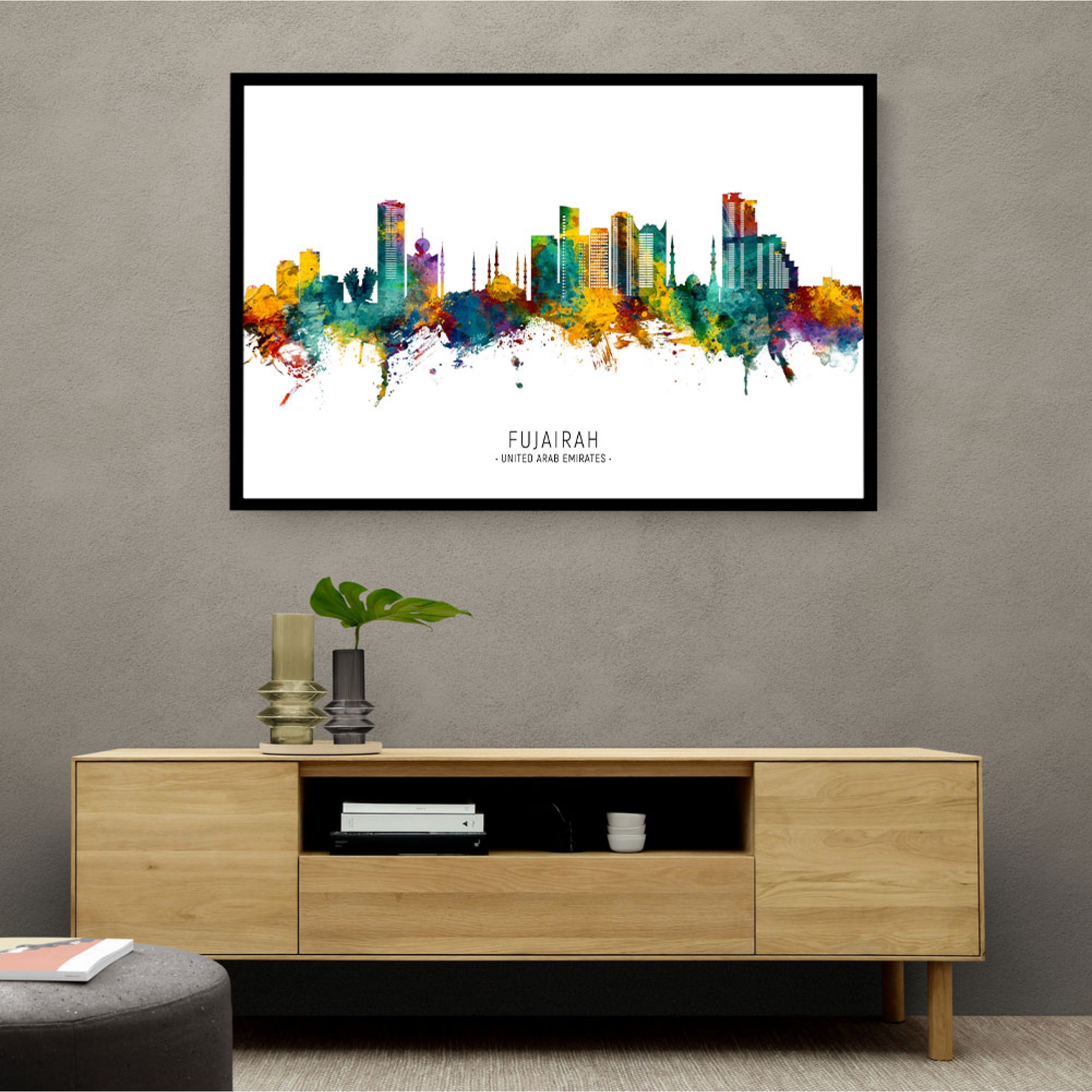 Fujairah Skyline Wall Art