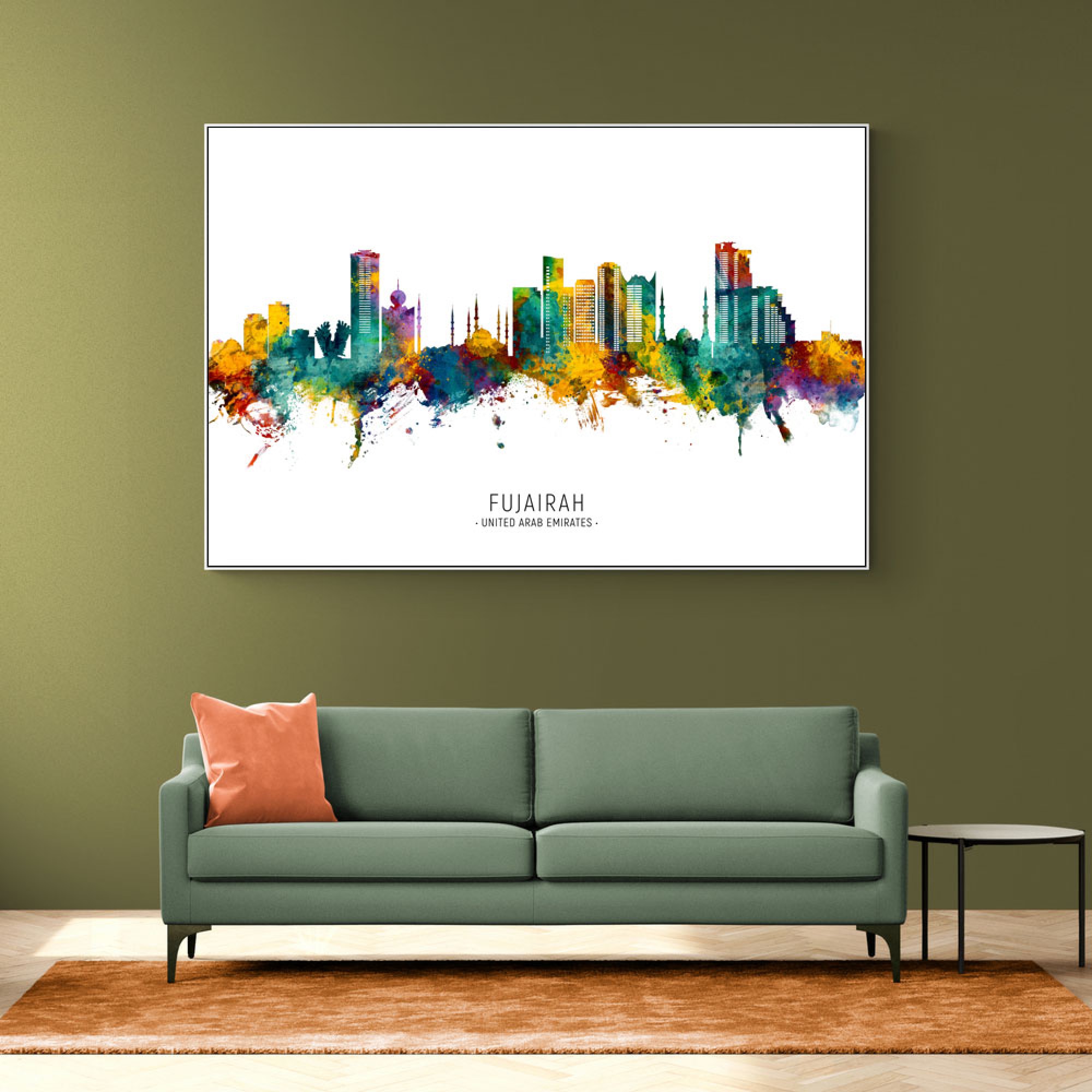 Fujairah Skyline Wall Art