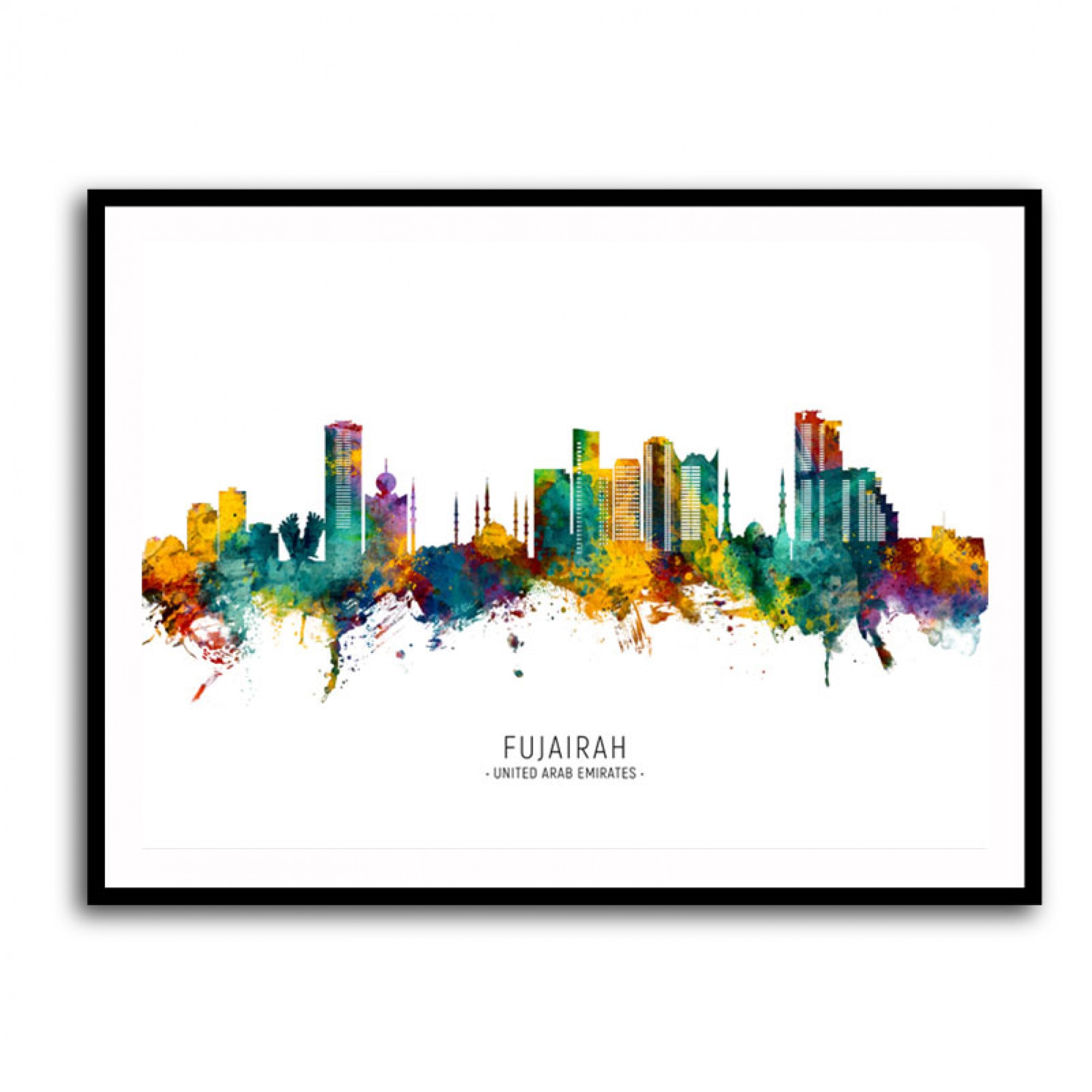 Fujairah Skyline Wall Art