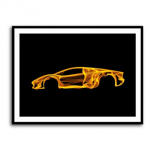 Lamborghini Urus Cartoon Style Wall Art