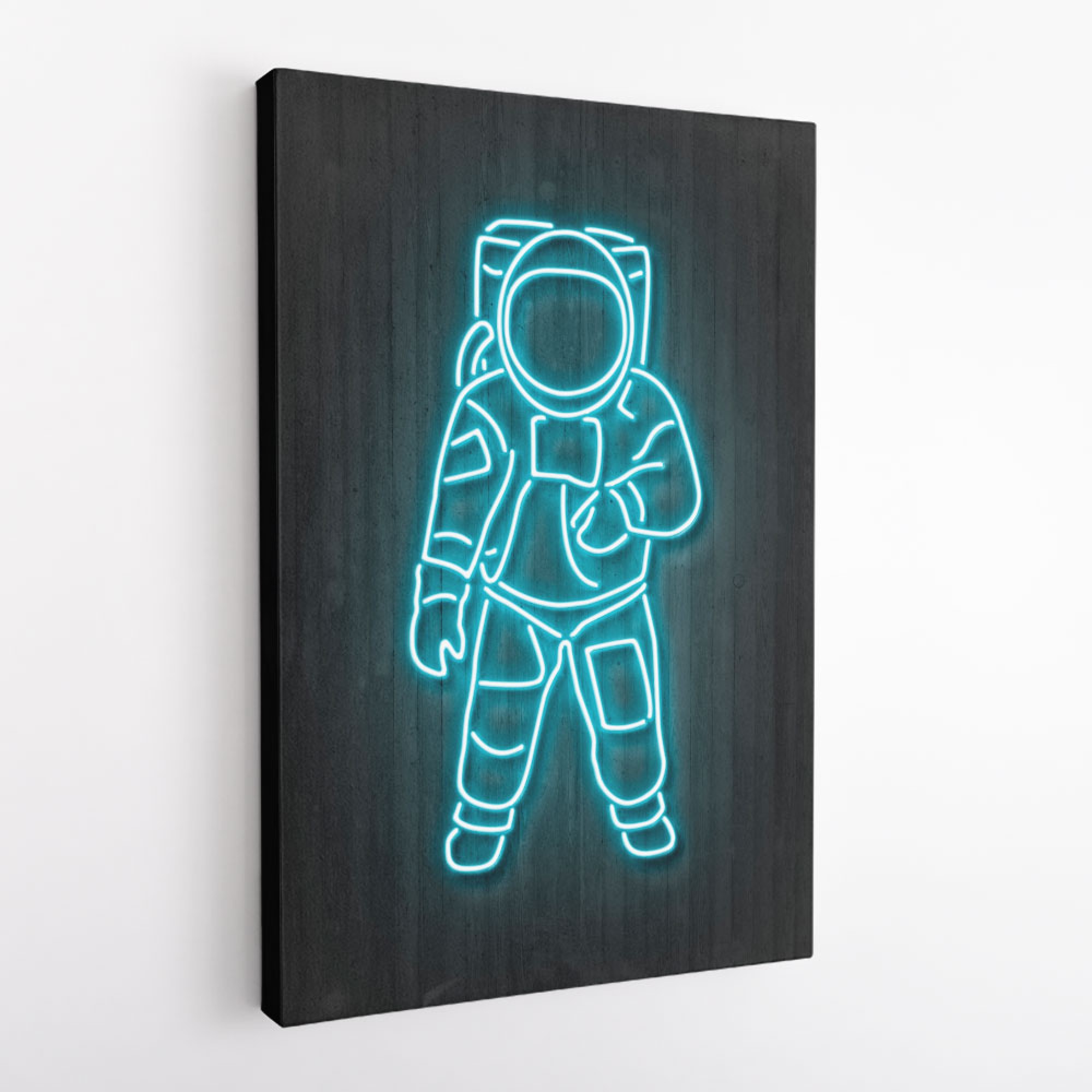 Astronaut Neon Style Wall Art