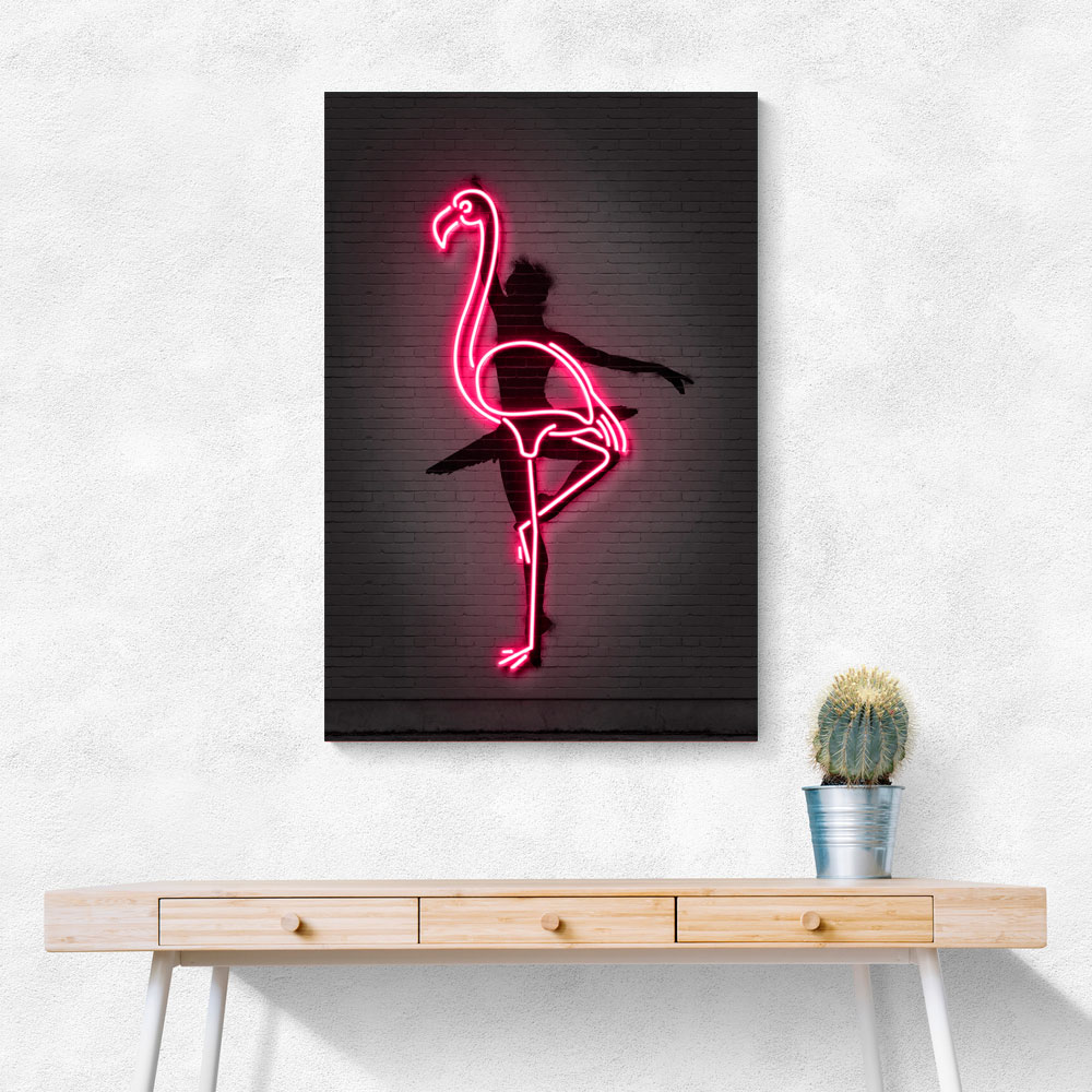 Ballerina Flamingo Neon